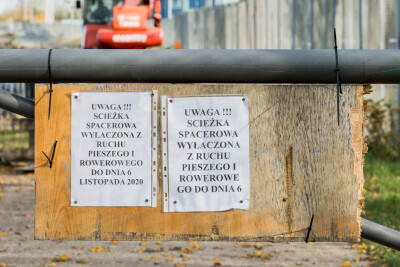 Naprawa ścieżki na Falochron Zachodni