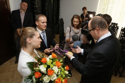 Natalia Partyka u Prezydenta Gdańska