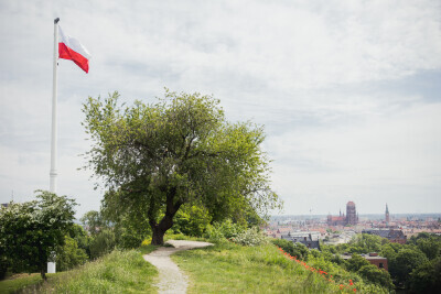 Obchody 4 czerwca. Uroczyste zawieszenie patchworkowej flagi