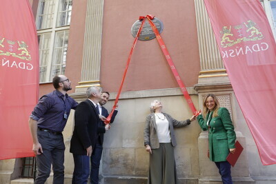 Odsłonięcie tablicy poświęconej profesorowi Janowi Borowskiemu
