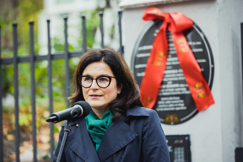 Zdjęcie Odsłonięcie tablicy upamiętniającej honorową obywatelkę Gdańska 5