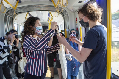 Oficjalna inauguracja linii tramwajowej na al. Adamowicza