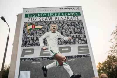 Oficjalne odsłonięcie muralu z wizerunkiem Zdzisława Puszkarz