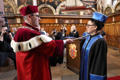 Olga Tokarczuk odbierała doktorat honoris causa Uniwersytetu Gdańskiego