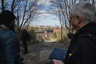 Oś widokowa w dzielnicy Aniołki