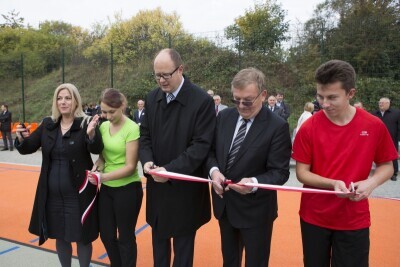 Otwarcie boiska przy Pomorskich Szkołach Rzemiosł