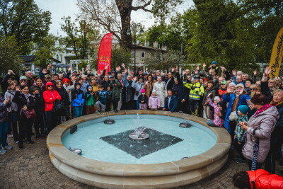 Otwarcie nowej fontanny w Brzeźnie