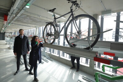 Otwarcie pierwszego w Gdańsku parkingu rowerowego przy PKP Gdańsk Wrzeszcz