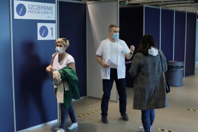 Otwarcie punktu szczepień w ERGO ARENIE