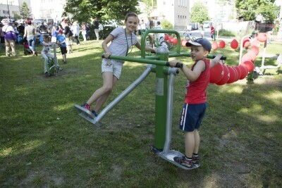 Otwarcie siłowni pod chmurką na Siedlcach