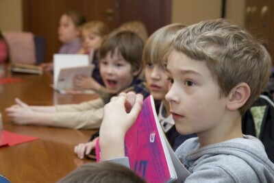 Pierwszoklasiści u prezydenta