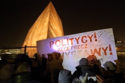 Pikieta w obronie Muzeum II Wojny Światowej