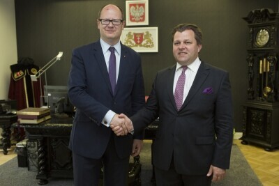 Poseł Mantas Adomenas u Prezydenta