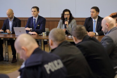 Posiedzenie miejskiego zespołu zarządzania kryzysowego