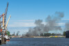 Pożar na terenach Portu Gdańsk