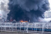 Pożar  zabytkowych hal ZNTK