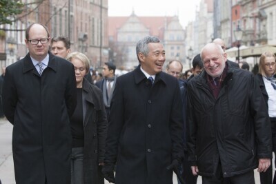 Premier Singapuru z wizytą w Gdańsku