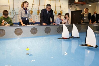 Prezydent Bronisław Komorowski w Ośrodku Kultury Morskiej