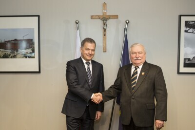 Prezydent Finlandii Sauli Niinistö w Gdańsku