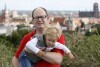Prezydent Gdańska Paweł Adamowicz z córkami