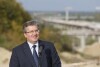 Prezydent Komorowski na budowie Obwodnicy Południowej