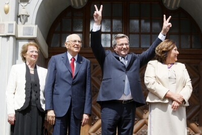 Prezydent Włoch Giorgio Napolitano w Gdańsku