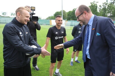 Prezydent spotkał się z drużyną Lechii Gdańsk