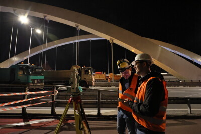 Próby obciążeniowe na Wiadukcie Biskupia Górka