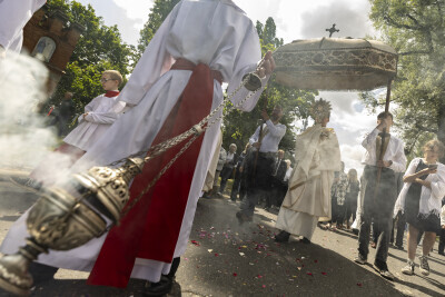 Procesja Bożego Ciała w dzielnicy Oliwa