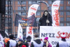 Protest NSZZ Solidarność przed ECS