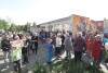 Protest mieszkańców w sprawie planów likwidacji biblioteki na Przeróbce.