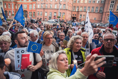 Protest pod Sądem Okręgowym w Gdańsku