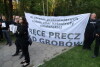Protest przeciwko ekshumacji Arkadiusza Rybickiego