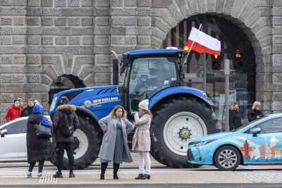 Protest rolników na ulicach Gdańska