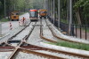Przebudowa linii tramwajowej na Stogi. Testowy przejazd tramwaju.