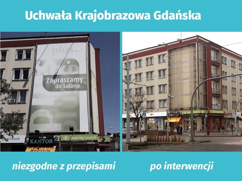 Zdjęcie Przed i po, Uchwała Krajobrazowa Gdańska 1