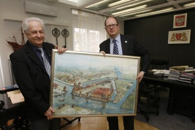 Przekazanie obrazu z Zamkiem Krzyżackim