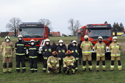 Przekazanie wozów strażackich Ochotniczej Straży Pożarnej Gdańsk - Świbno