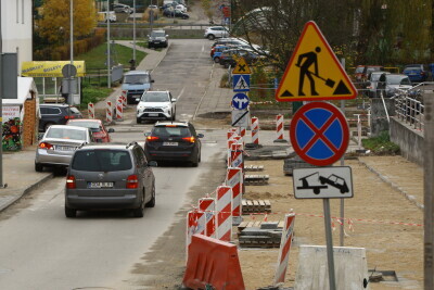Przygotowania do modernizacji ulicy Reymonta od ul. Chrzanowskiego do ul. Słowackiego.