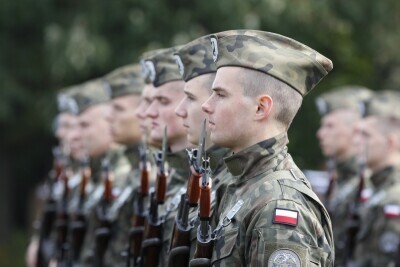 Przysięga wojskowa na Westerplatte