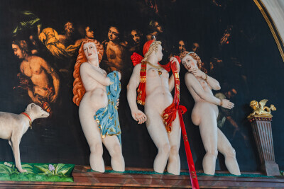 Rekonstrukcja grupy rzeźbiarskiej Kąpiel Diany