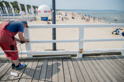 Remont molo w Brzeźnie