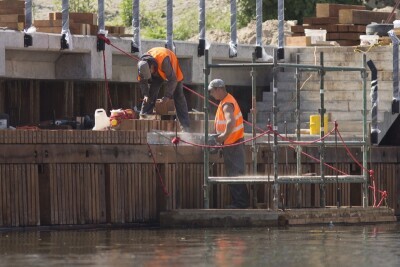 Remont nabrzeży Wyspy Spichrzów