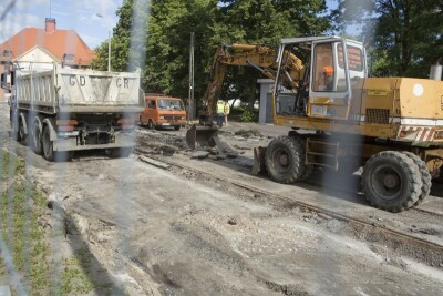 Remont torów na Przeróbce
