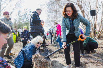 Sadzenie tysiąca dębów w Brzeźnie