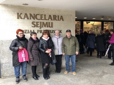 Seniorzy olimpijczycy z wizytą w Senacie RP