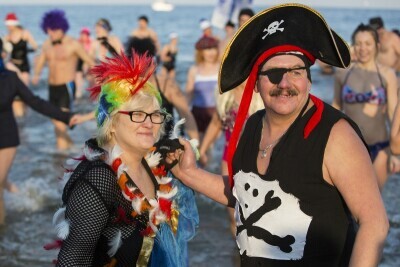 Skok w Nowy Rok...do morza