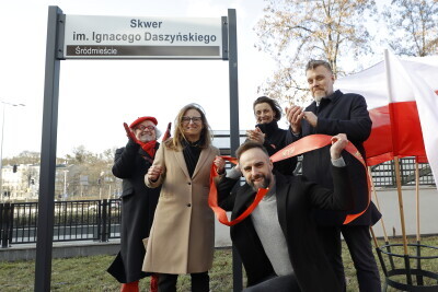 Skwer im. Ignacego Daszyńskiego. Uroczyste nadanie nazwy