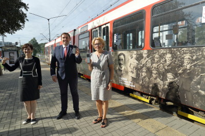 Śląski tramwaj w Gdańsku, konferencja prasowa.
