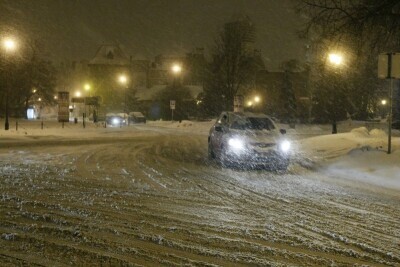 Śnieżyca w Gdańsku